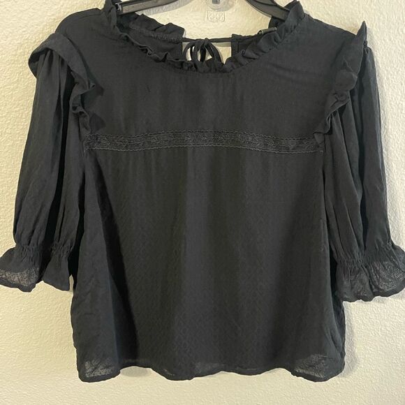 ❤️Wild Fable Ruffle Sleeve Crop Top - Picture 1 of 5